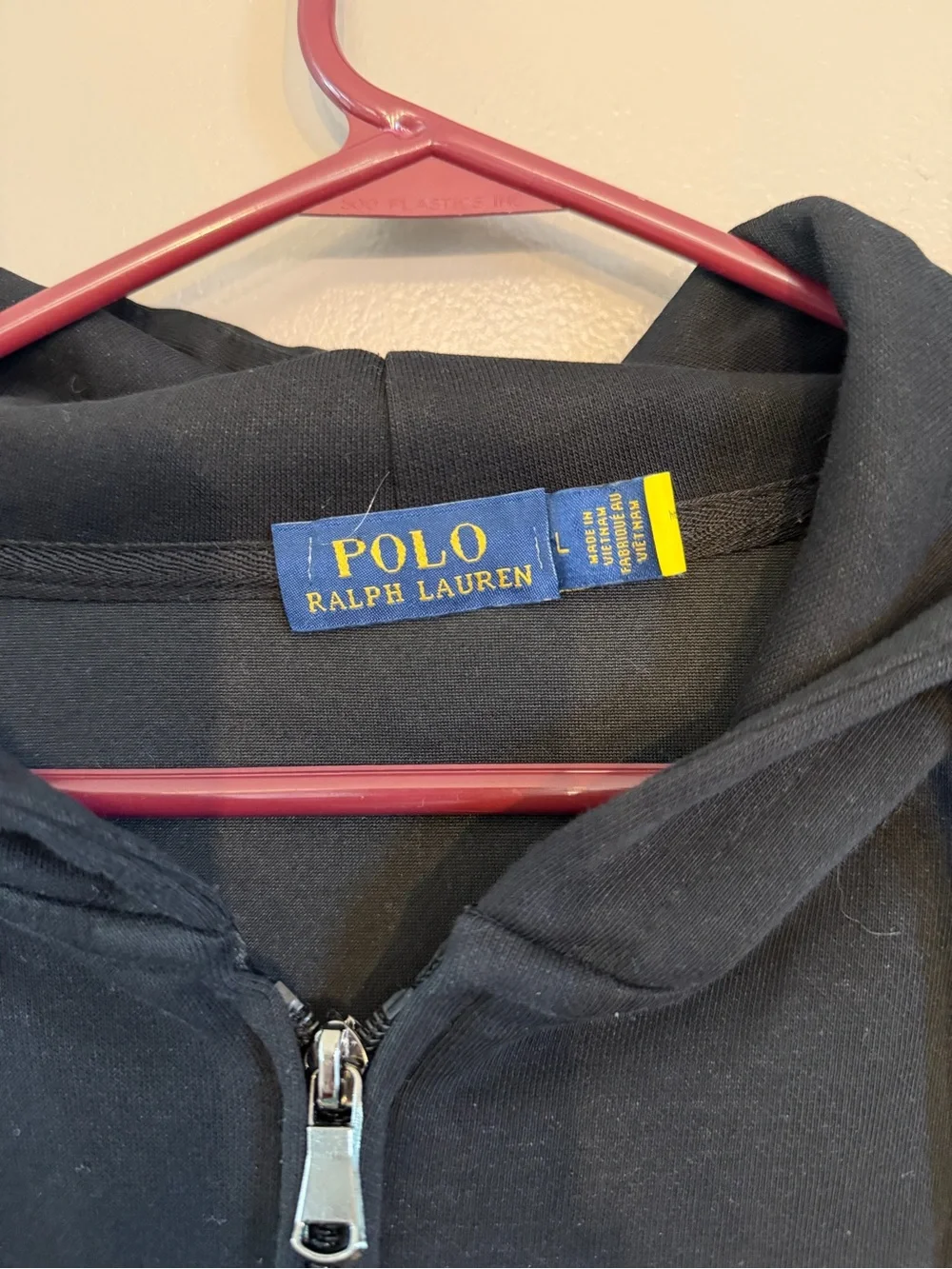 Polo Ralph Lauren Zip Up Sweatshirt in Black